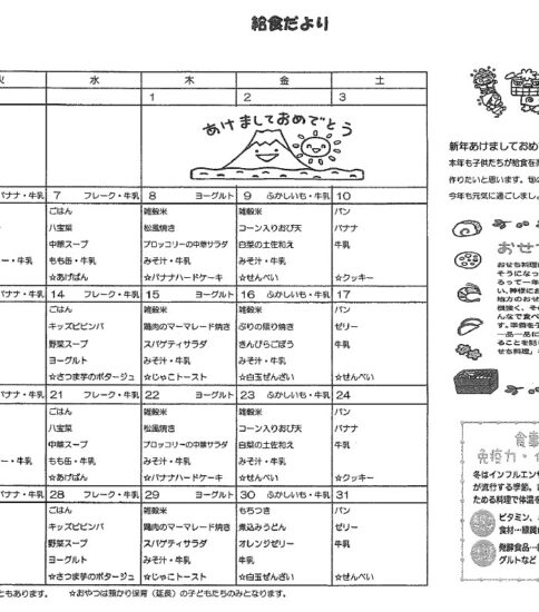 2025年度給食だより
